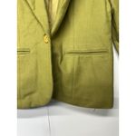 Adolfo  Women’s Wool Blazer Size 8 Olive Green Single-Button Notch Collar Photo 4