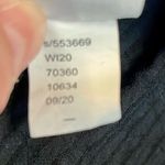 Loft  Striped Textured Black Notched V-neck Top XL Photo 10