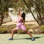 Free People Movement  x Hatch Maternity High-Waisted Shorts in Pink Orchid Photo 4