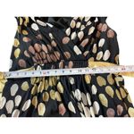 Y2K Soft Lined Mesh Paint Look Design Empire Tie Waist Lettuce Hem Dress 16 Black Photo 11