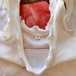 y2k u.s.a. american flag embroidered lettuce edge tank crop top Photo 7