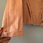 L'Agence  Janelle Raw Cropped Blush Pink Denim Jacket size small Photo 5