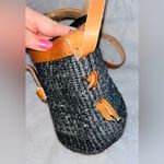 GITZELL Fairtrade African Basket Crossbody Bag NWT Gray Photo 7