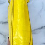 Edie Parker micro patent leather croc-embossed convertible tote shoulder bag Photo 6