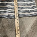 Ann Taylor  Pencil Skirt Sz 12 Ivory Beige Black Stripe Photo 4