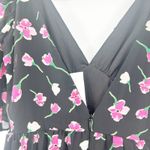 ASOS NWT  Womens Dark Moody Floral Print Flutter Sleeve Tiered‎ Maxi Dress Size 2 Photo 8