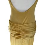 Anna October Selena Gown in Yellow Medium New Womens Jersey Tie Maxi Dress Photo 7