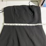 Lulus Black Mateo Strapless Dress w/ Eyelash Lace Hem - Size M Photo 4