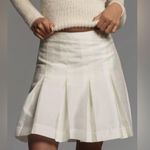 Anthropologie Maeve Pleated Taffeta Mini Skirt Photo 0