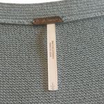 Free People  Light Teal Blue Long Tunic Sweater Criss Cross Stretch Large Women's Photo 11