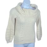 Anthropologie  Sleeping On Snow Ecru Off Shoulder Knit Sweater Size S Photo 8