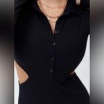 Urban Outfitters Woman’s Ribbed Black Cut-Out Dress Size XSmall Photo 3