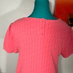 Maeve Anthropologie Textured Geometric Mod Coral Dress Photo 3