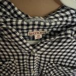 Merona Black & White Gingham Checkered Button-Up Shirt (XS) Photo 1