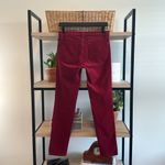 J Brand NWT Mid-Rise Corduroy Skinny Leg Cherry Red Jeans, 28 Photo 6