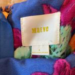 Maeve  Floral‎ Skirt with Rose Gold Accent Zippers size 4 Photo 3