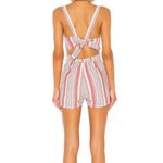 Bobi  Striped Open Back Tie Romper Size XS Photo 1