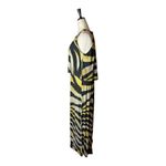 Chico's  Black And Gold‎ Zebra Print Jersey Sleeveless Halter Neck Maxi Dress S Photo 5