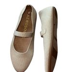 Aerosoles NWT Aerosols Comfortable Women's Mary Jane Flats in Gold Metallic Knit Fabric Photo 2