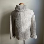The Limited Vintage 90s Gray Hand knit Chunky Turtleneck Sweater Wool Blend Size XL Photo 3