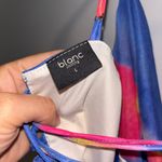 Blanc  Club Shrug Colorful Lace up Draped Top Photo 6