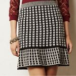 Anthropologie Sparrow Wool Black & White Serissa Soft Knit Sweater Skirt Size XS Photo 2