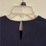 J.Crew Women's Navy Blue Sequin Crepe Long Sleeve Dressy Blouse Top Size Small Photo 7