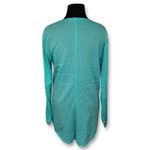 Athleta Turquoise Blue Sheer Lightweight Long Sleeve Swim Cover Women's M Photo 2