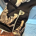 Elegant Black Tiger Print Women's Pajama Set Size M Photo 4