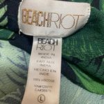 Beach Riot Rachel Green Leaf Print Floral High Low High Waisted Slip Skirt Sz L Photo 3