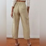 Wilfred  Aritzia Kafka Belted‎ Linen Blend Cargo Pants EUC Size 4 Photo 1