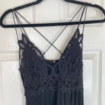 Free People Adella Slip Lace Dress Black Extra Small Mini Photo 2