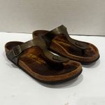 Birkenstock  Gizeh Thong Sandals Slide Metallic Cork Footbed Size 39 / 8.5 US Photo 1