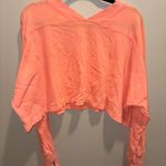 Free People  Peach Long Sleeve Crop Top Photo 3