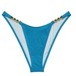 Victoria's Secret  Blue Chain Strap Bikini Bottom Photo 0