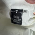 7 For All Mankind Jean Women 29 White Denim Pant Western Boho Spring Flair Y2K Photo 9