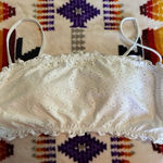 No Boundaries  White Eyelet Adj‎ Straps Lined Padded Bralette Size L (11-13) Photo 0