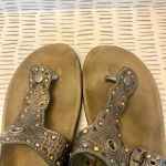 Taos Siren Embellished Leather Sandals‎ Size 7 Photo 7