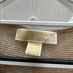 Michael Kors Cream Knit Sweater with Gold Button Photo 4