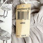 NWT Element Cross Strap Halter Slip Tank Taupe Rayon Black Straps Size Large NEW Brown Photo 7