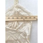 Vtg Made Nylon Full Slip Lingerie Dress Lace Ivory Nightie Sissy No Sz Tag Photo 5