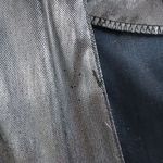 Vintage Joan Walters Silver Metallic Shiny Cardigan Jac Size 8 Photo 5