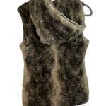 Pandemonium Seattle Faux Fur Hooded Vest Brown Photo 1