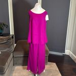 Women’s Chiffon 3 Piece Party Formal Mother of the Bride Pants Suit Size 14 Pink Photo 5