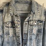 Source Unknown Light Blue Distressed Streetwear Jean Jacket Photo 1