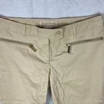 Michael Kors Womens Shorts Size 4 Stretch Lightweight Cotton Bermuda Zip Pockets Photo 2