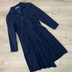 Alaroo Navy Blue Faux Wrap Collared Shirt Dress Photo 0
