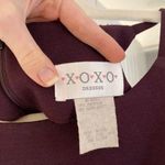 XOXO Vintage Y2K Boat Neck Mini Dress Size 7 Maroon Photo 9