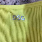 DSG Women's Neon Yellow Ribbed Tank Top Size XS Photo 3
