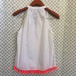 🌞 Lumiere white neon orange tassel‎ tank Photo 2